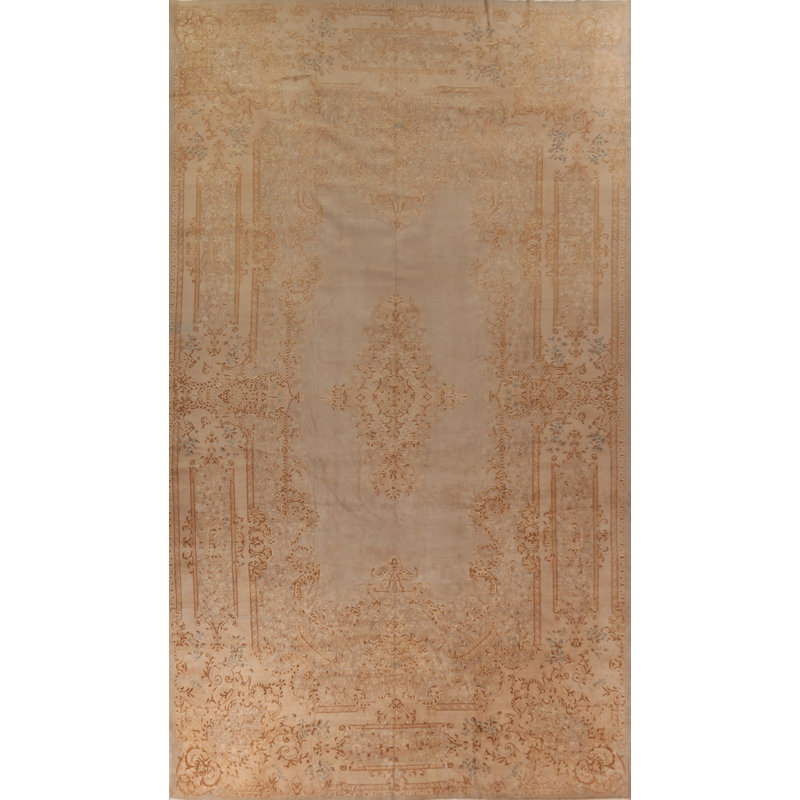 Tapis traditionnel antique à teinture végétale 11 x 20