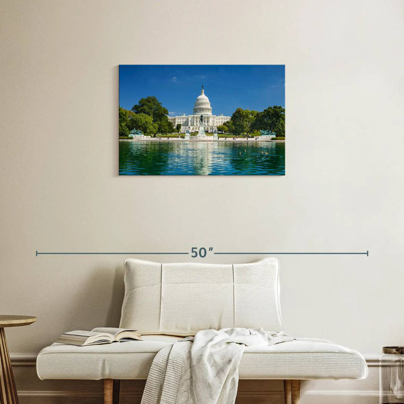 Lilie US Capitol Reflection, 20" H x 30" W