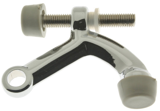 Solid Brass Hinge Pin Stop, Polished Chrome
