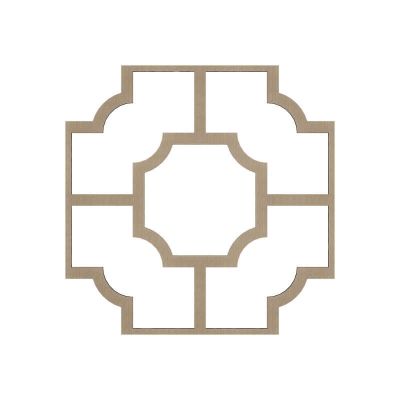 66 panneaux de plafond décoratifs en bois Bradley l 66 7/8 po x H 66 7/8 po x T 3/8 po, chêne blanc
