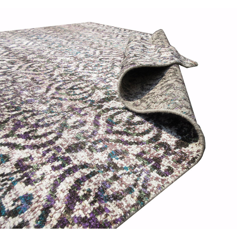 8X10 Modern Hand-Knotted Silk Area Rug, Rectangle 9' x 11'10"
