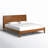 Boneva Mid-Century Modern Platform Bed Solid Wood Legs with 103° Inclined Storage Headboard and Charging Station-96122418-96122415