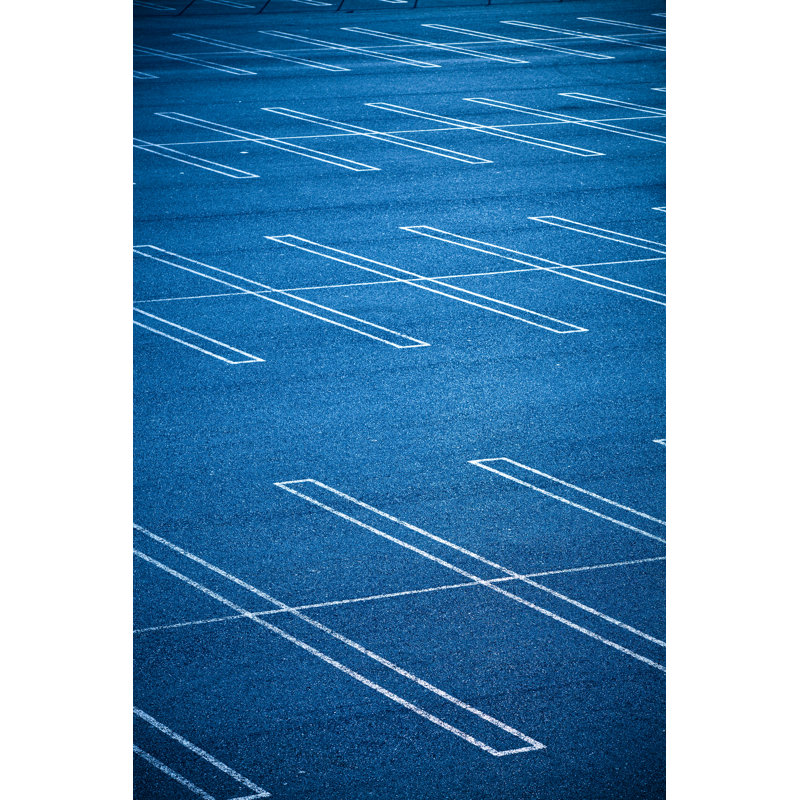 Empty Parking Lot - Wrapped Canvas Print, 122cm H x 81cm W