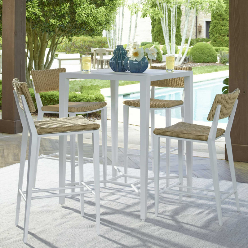  Montellano White Outdoor Bar Table