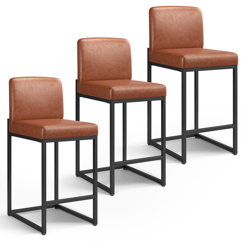Tabouret de comptoir Catharinus, Brun