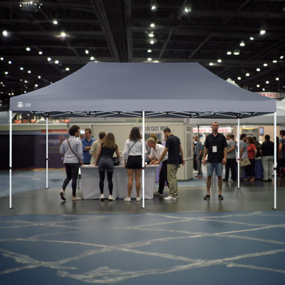 Commercial Heavy Duty Pop Up Canopy Outdoor Tent for Events Gray
