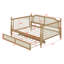 Lit de jour en rotin de style traditionnel avec couchette-511053535