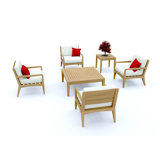 Noida Outdoor 6 - Piece Conversation Set