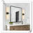 Debee Brass LED Plug-in Armed Sconce