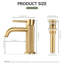 Robinet de lavabo monotrou en nickel brossé avec bec en cascade et bonde escamotable, robinet de meuble-lavabo moderne pour lavabo à entraxe large