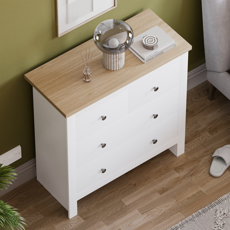 Morley 79cm W 4 - Drawer Chest of Drawers, White
