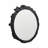 Eron Decorative Round Wall Mirror for House Decor – Stylish Texture Frame Mirror for Bathroom Accent, Vanity Table, or Hallway Decor – 35", Black