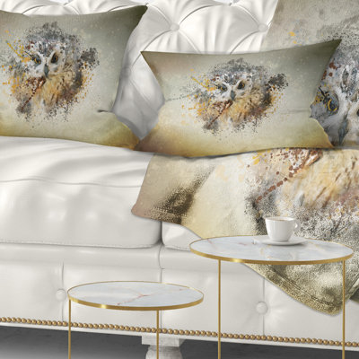 Coussin lombaire hibou animal large offrir
