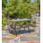 "Mary" Five Piece Rectangular Mosaic Garden Set - Navy/Yellow