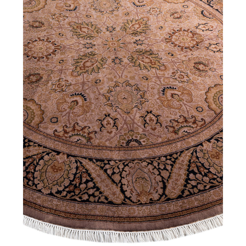 Overdyed One-of-a-Kind 7' 1" X 7' 1" Hand Knotted Area Rug
