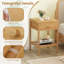 40cm W Manufactured Wood Bedside Table