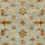 Tapis oriental en laine / coton / latex touffeté à la main Cranmore bleu clair / beige-19260665