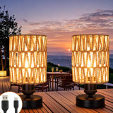 Rechargeable Outdoor Table Lamps, Battery Operated Wireless Table Lamp