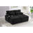 Loveseat Sofa 70.9" Free-Combined Sectional Convertible Sofa Bed With Storage Space, Two Movable Ottomans, Four USB Ports And Two Cup Holders-268128999