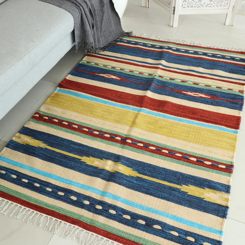 Wool Abstract Indoor Rug