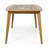 71" Teak Finish Outdoor Dining Table, Rectangular Patio Table