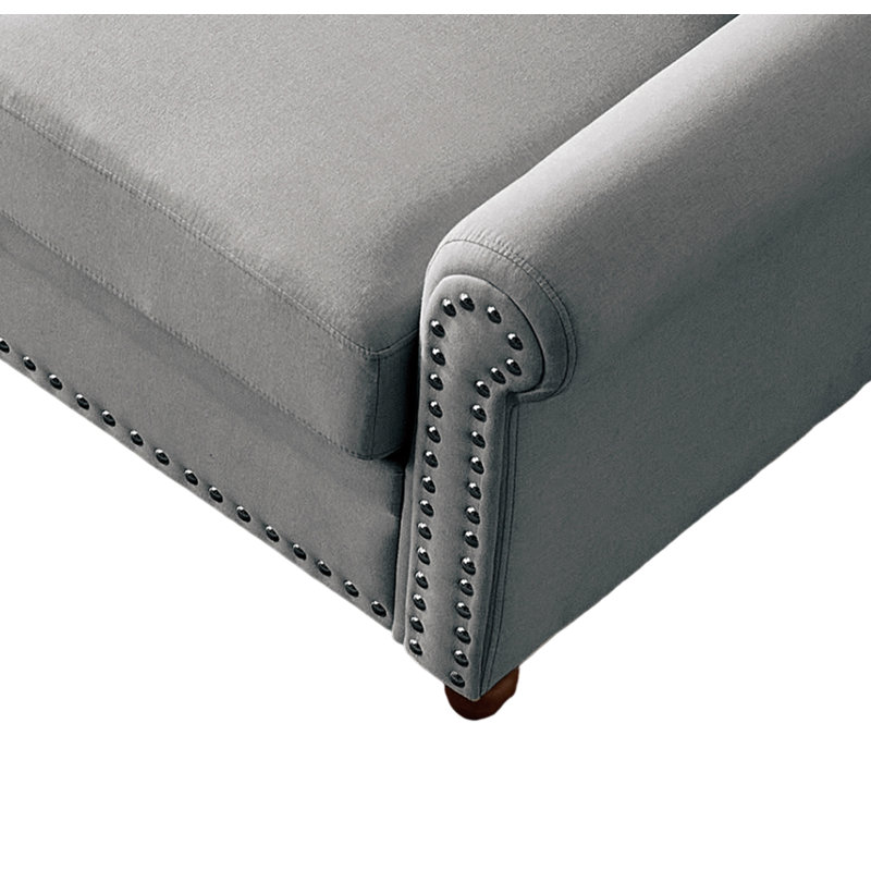 Annwyl Upholstered 82.69'' Sofa,  Gray 100% Polyester