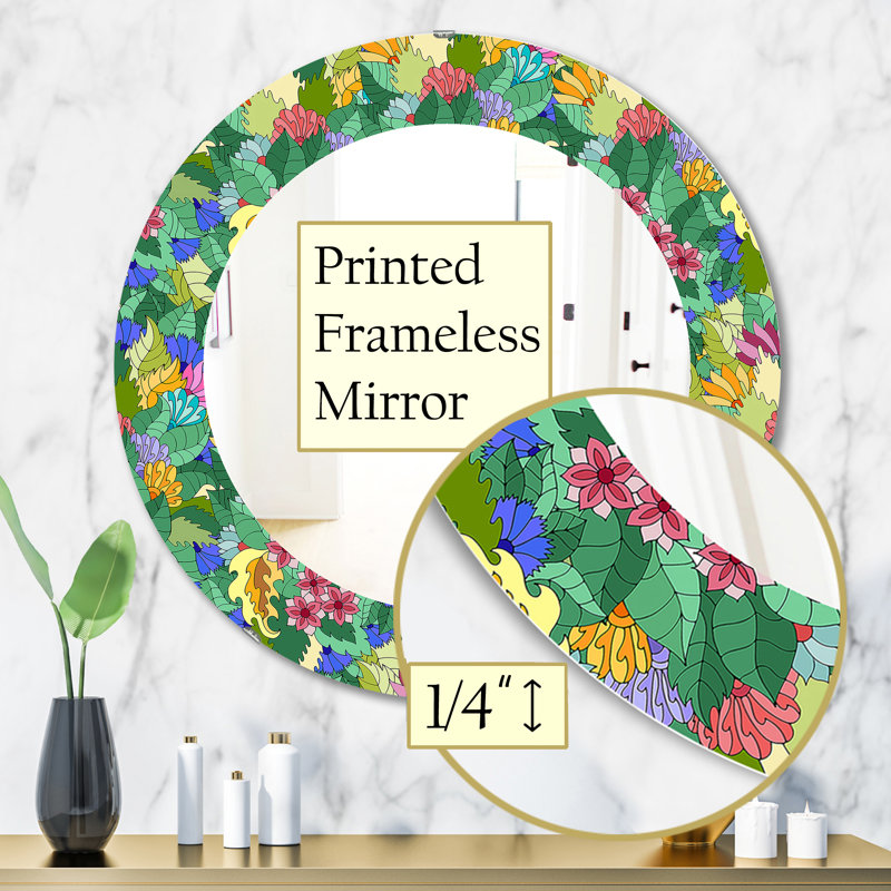 Miroir d'appoint Tropical Mood Foliage 1, H 31,5 po x l po