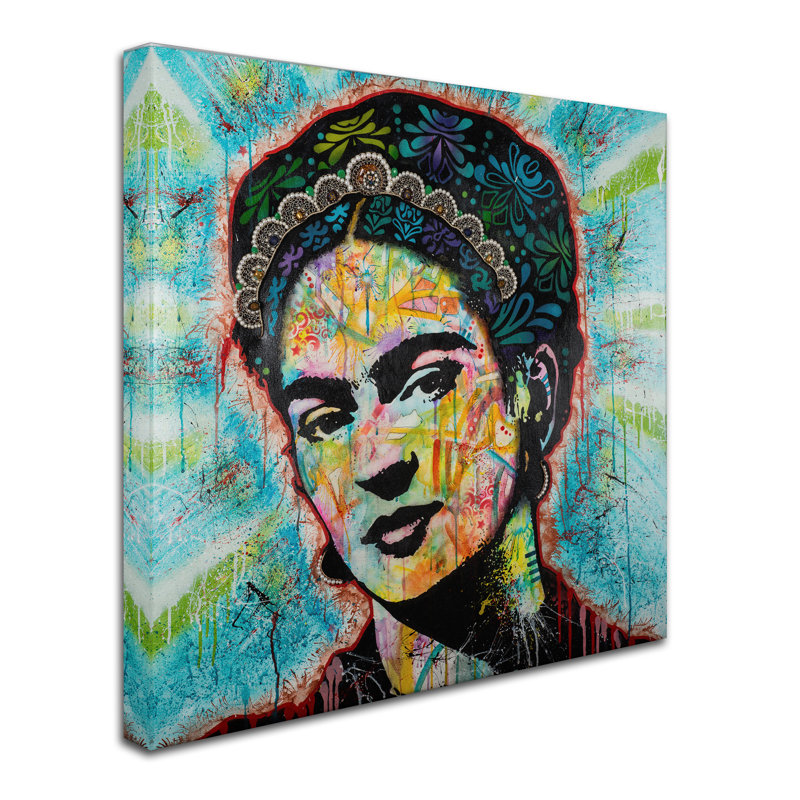 « frida », reproduction d’impression sur toile tendue, H 14 po x l 14 po