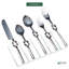 Ensemble de couverts Reef Knot Reflection Silver 20 pièces Artisan indien fabriqué à la main pour 4 personnes