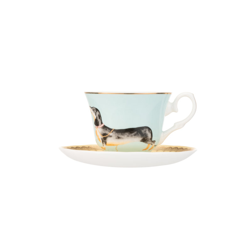 Yvonne Ellen - Doggie Teacup & Saucer