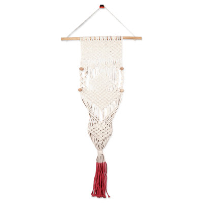 Bungalow Rose Handmade Fire Threads Cotton Hanging Planter