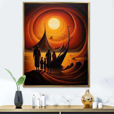 Radiant Desert Regatta - désert, art mural