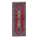 Fine Hand Hand Knotted Persian Yalameh runner 1'9"X 4'11"