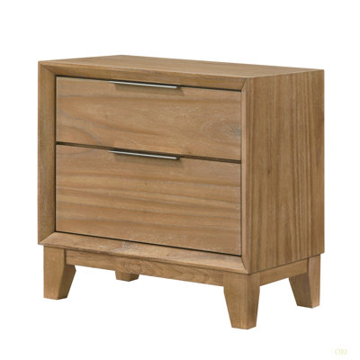 Table de chevet contemporaine à 2 tiroirs 1Pc