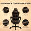 Fauteuil inclinable pivotant en similicuir avec repose-pieds