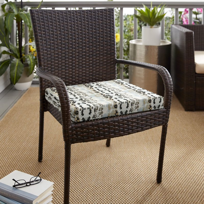 Outdoor Dining Chair Seat Cushion, 3, 18" W x 12" D
