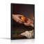Hands Holding Studded Orange With Candlelight Christmas Canvas Wall Art-1693444299