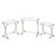 Pauls Glass Top Trestle Nest Of Tables