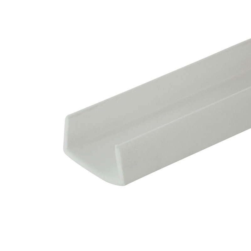 Outwater Plastics 3/4'''' Styrene Plastic U-Channel/C-Channel 48 Inch Lengths (Pack Of 3), White