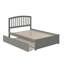 Lit plateforme en bois massif avec pied de lit et gigogne Florio-140254013-168068953