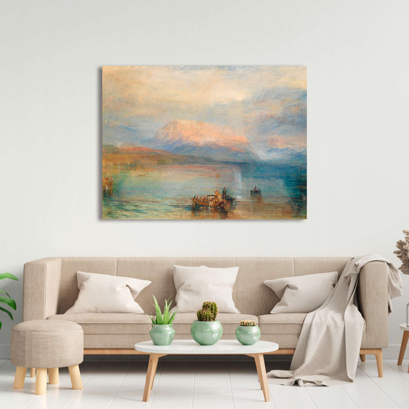 Wrapped Canvas Print:  William Turner, The Red Rigi, 70cm H x 100cm W