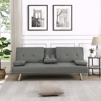 Sofa Bed with Armrest two holders