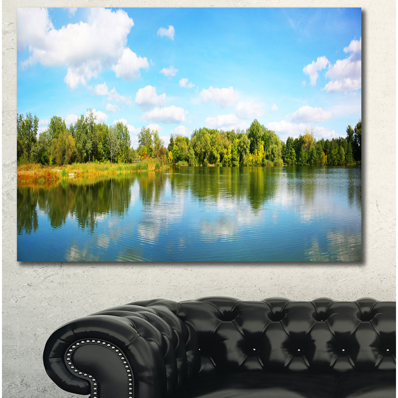 «Spring Lake Panorama», reproduction de photo sur toile tendue, H 16 po x l 32 po x P 1 po
