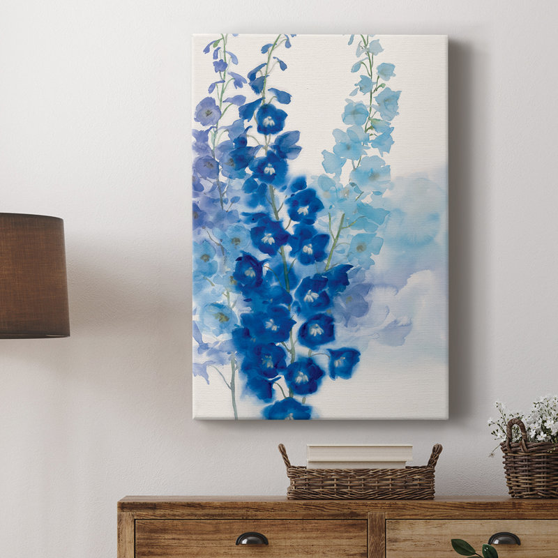 Delphinium I - galerie sur mesure Cavas, H 60 po x l 40 po
