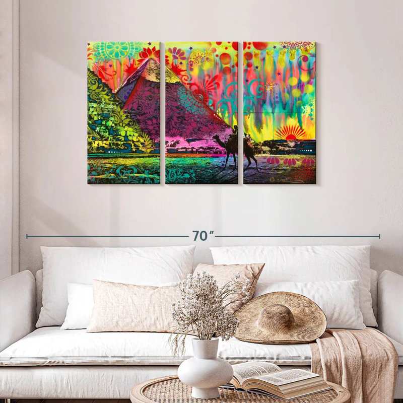 Adella Sunset At Cheops, 28" H x 45" W