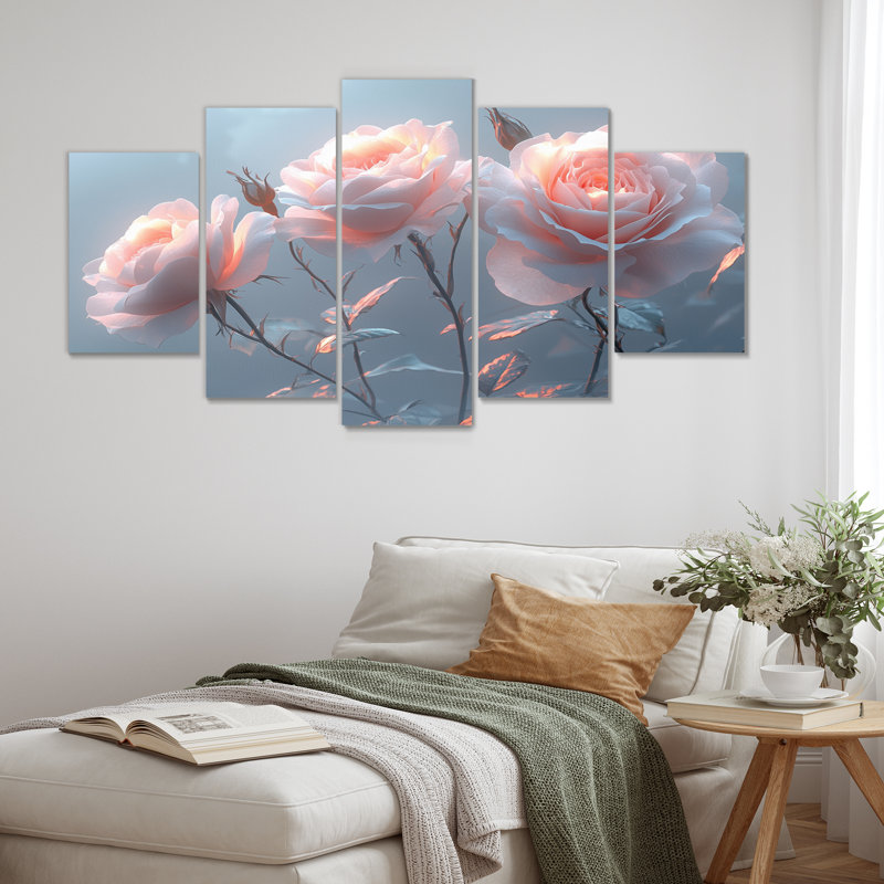 Blakemore - Roses, art mural - décoration murale moderne diamant