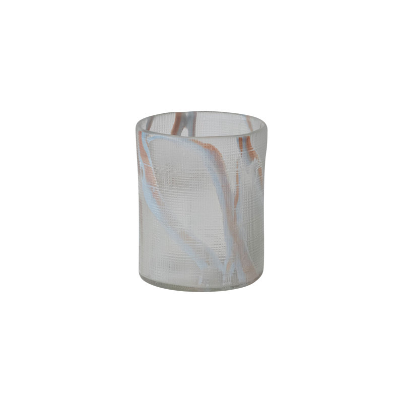 Vase en verre texturé