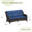 Stylish Outdoor Woven Rattan Sofa-110093342