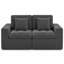 Canapé modulaire à compression de 104 po avec coussins superposés 104 po-130057247