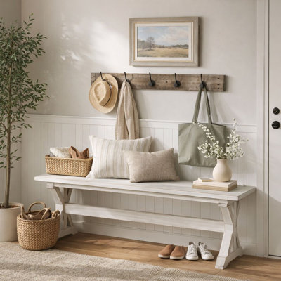 Williamsbridge Solid Wood Bench